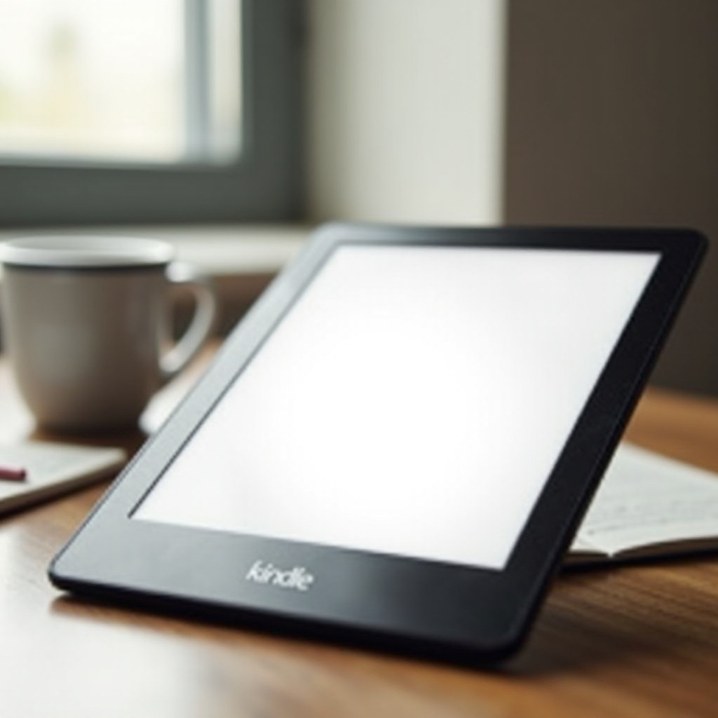 Waarom is het scherm van mijn Kindle wit?