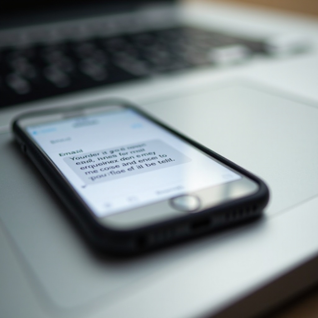 hoe te sms'en vanuit e-mail op iPhone