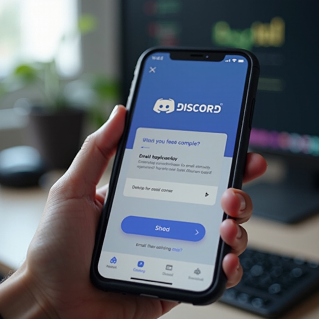 hoe de e-mail te verifiëren via de Discord-telefoonapp