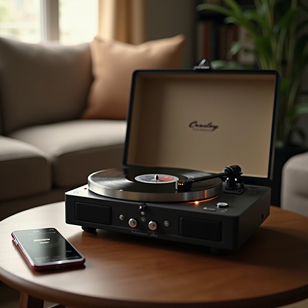 Crosley 레코드 플레이어에서 블루투스를 사용하는 방법