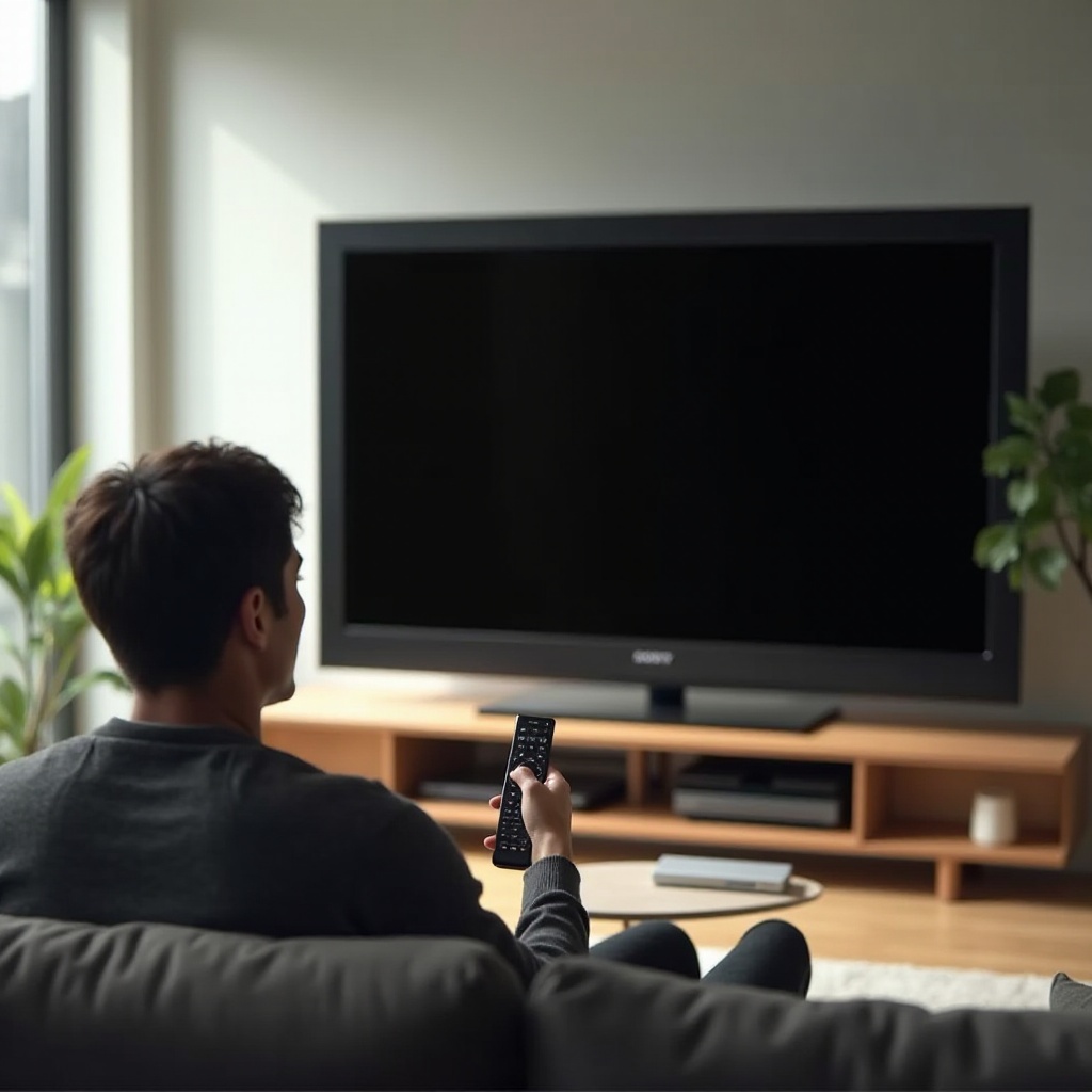 หน้าจอดำบน Sony Bravia