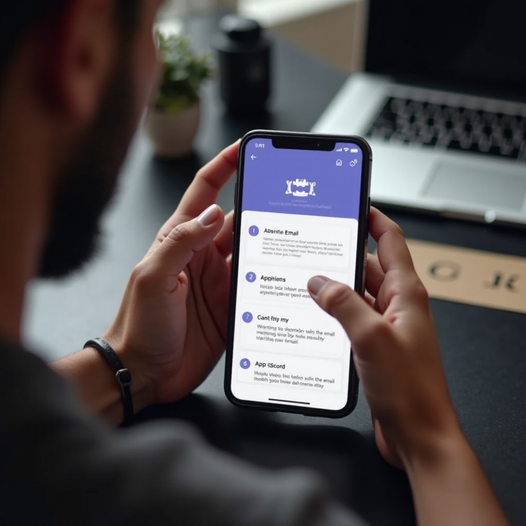 hoe de e-mail te verifiëren via de Discord-telefoonapp