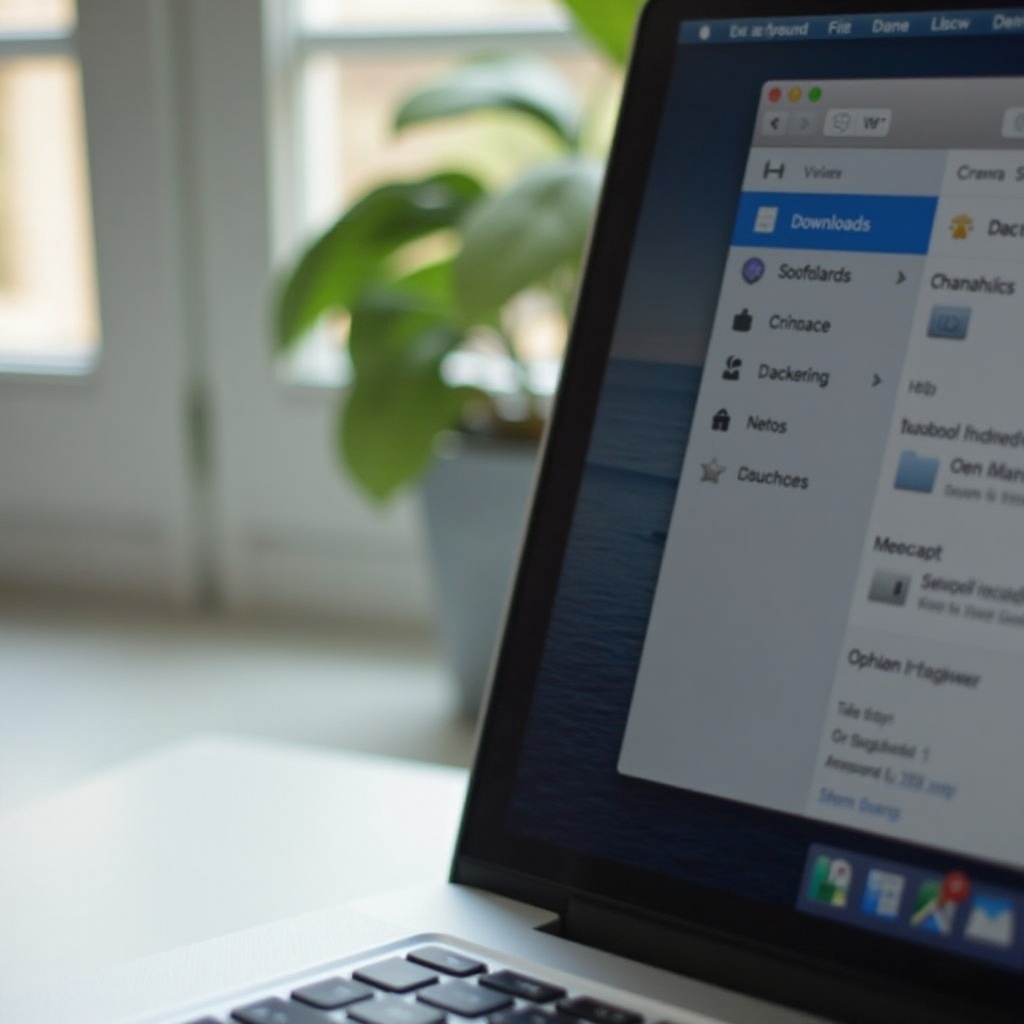 temukan folder unduhan di MacBook Pro