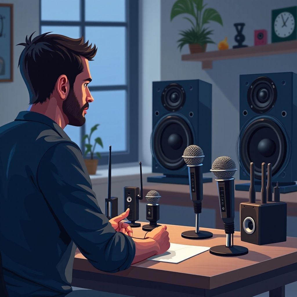 ระบบไมโครโฟนไร้สายพร้อมลำโพง