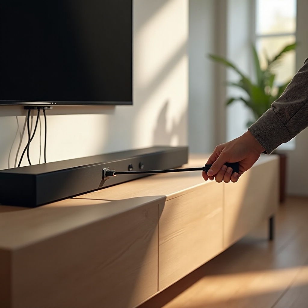 สายเคเบิล HDMI ARC สำหรับซาวด์บาร์ไปยังโทรทัศน์