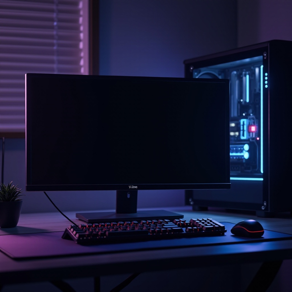 screen goes black with best gaming pc