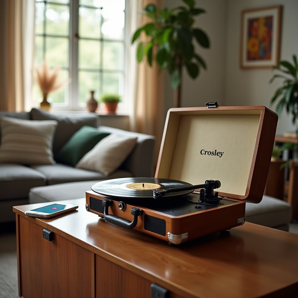 how to use crosley record player bluetooth