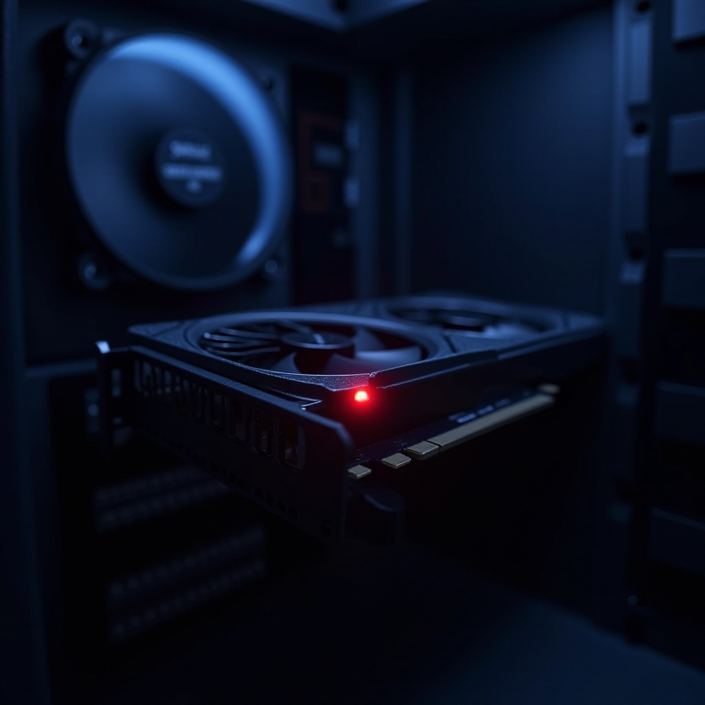 ASUS GPU punainen valo, kun pois päältä