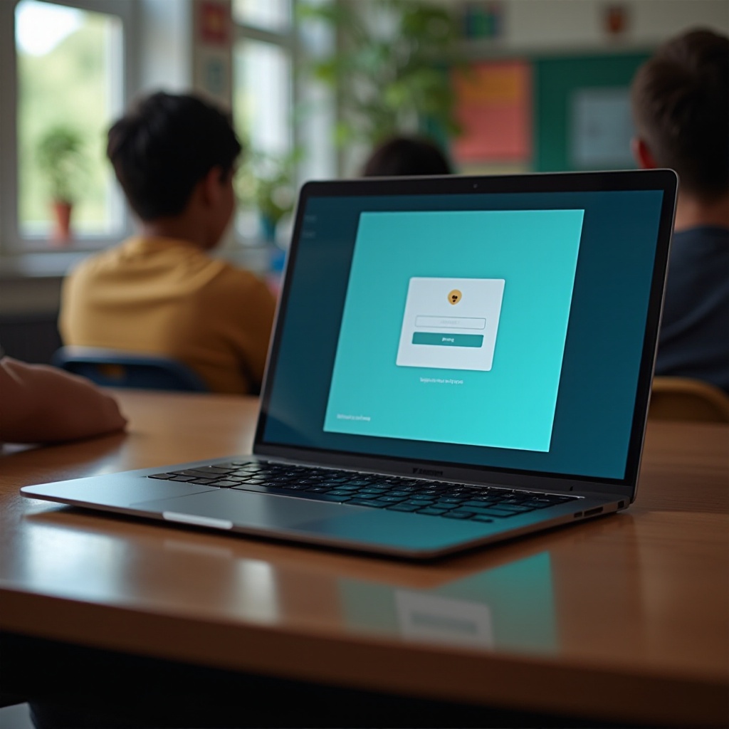 zarządzany chromebook w bezpiecznej przeglądarce testowej nie może się zalogować, brak dostępnej sieci