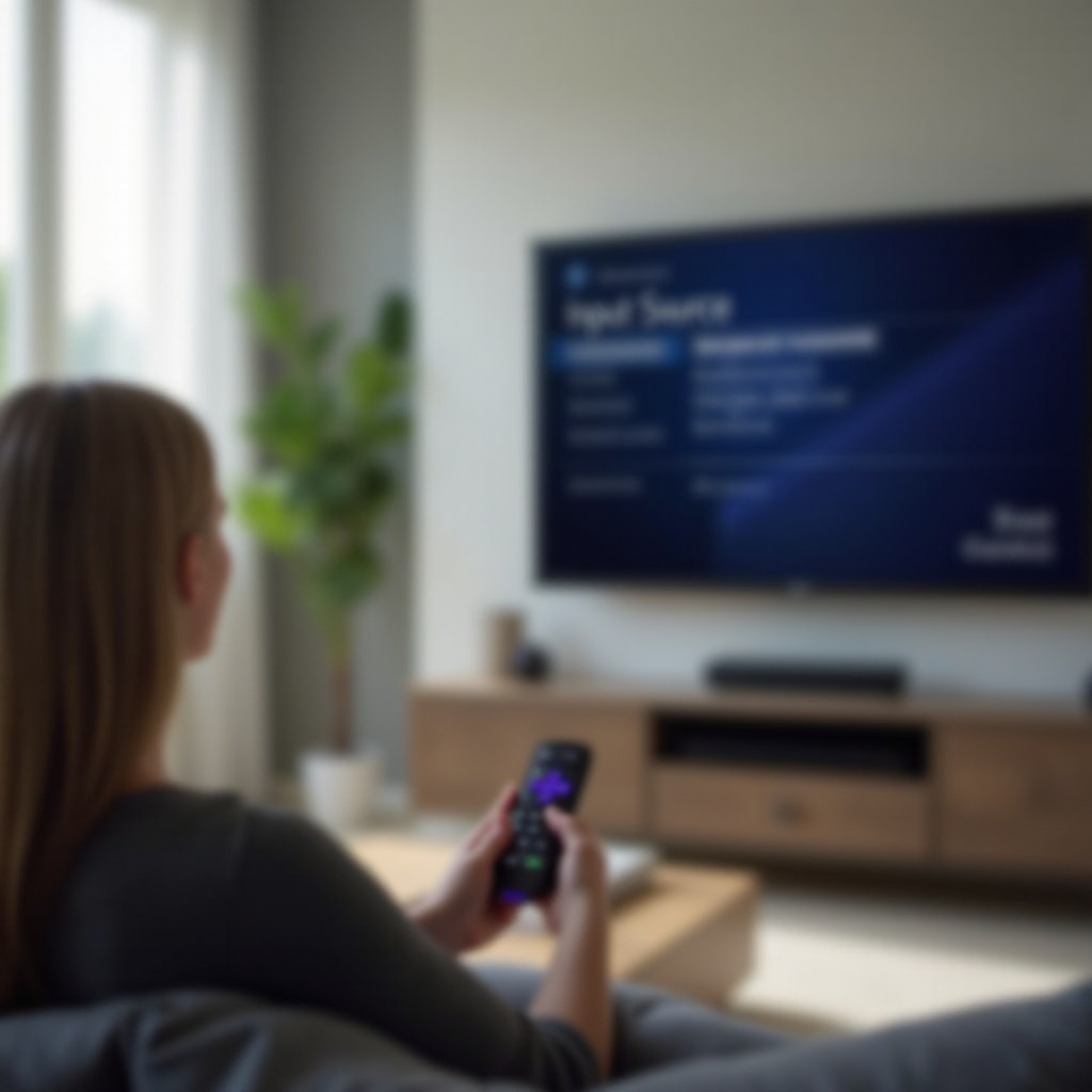 how to switch tv input roku tv