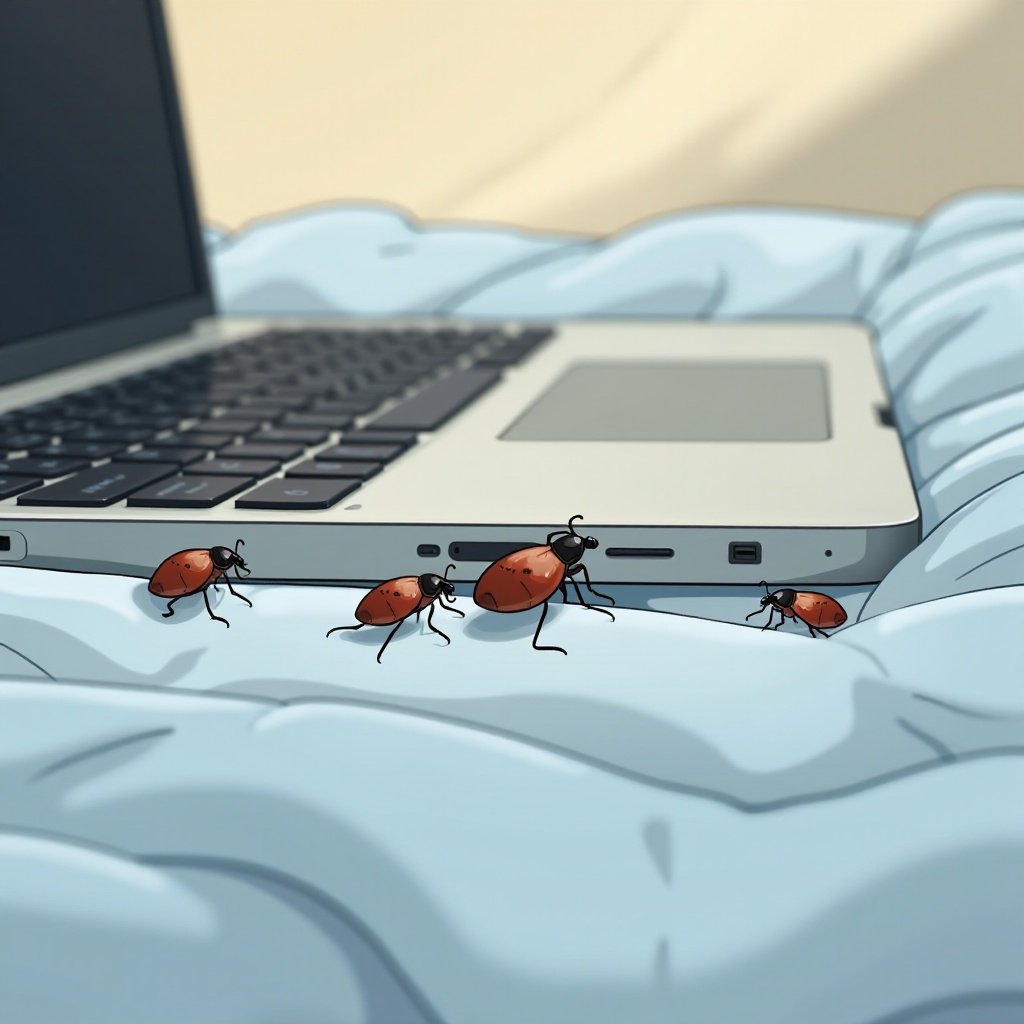 ラップトップコンピュータのダニ