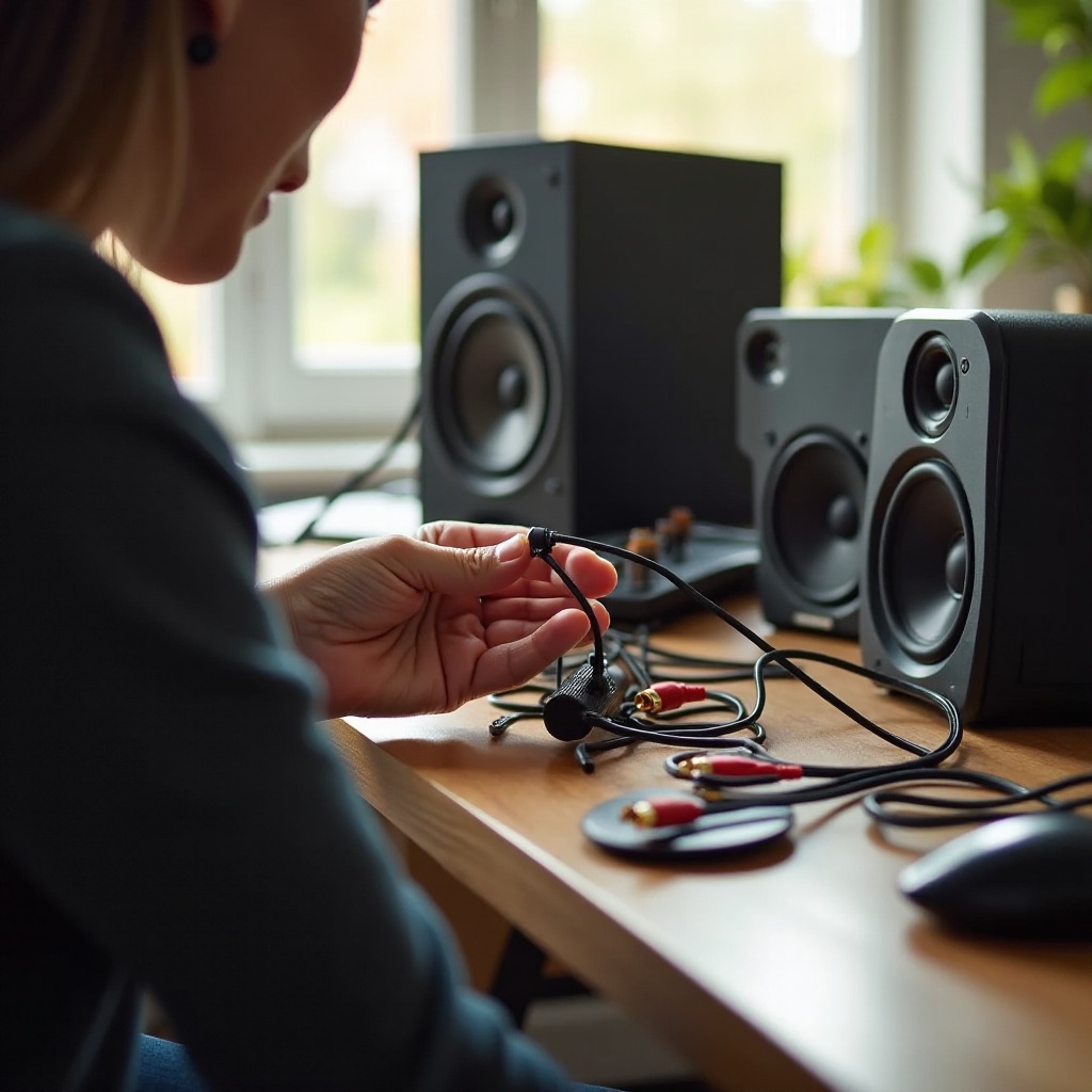 Muunna langalliset kaiuttimet RCA-liittimeen