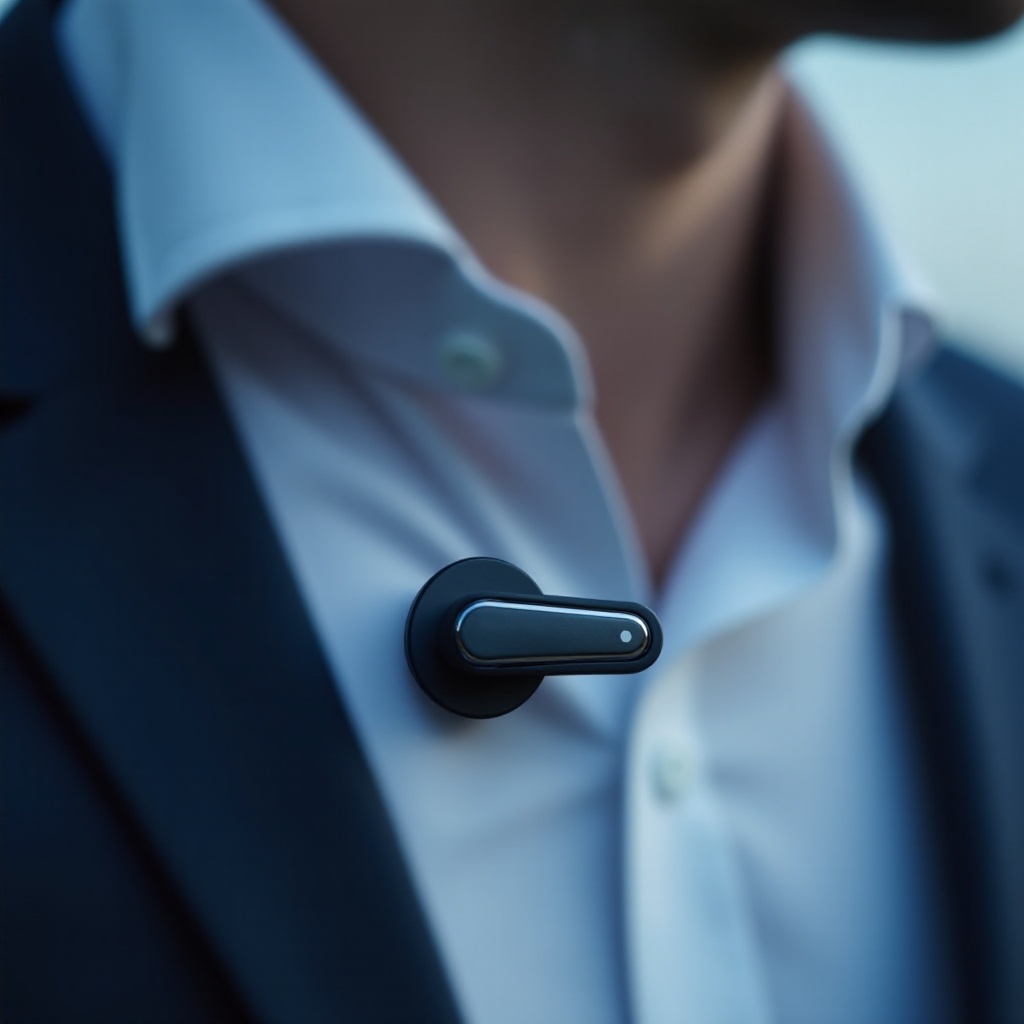 ไมค์บลูทูธแบบหนีบปกเสื้อสำหรับ iPhone