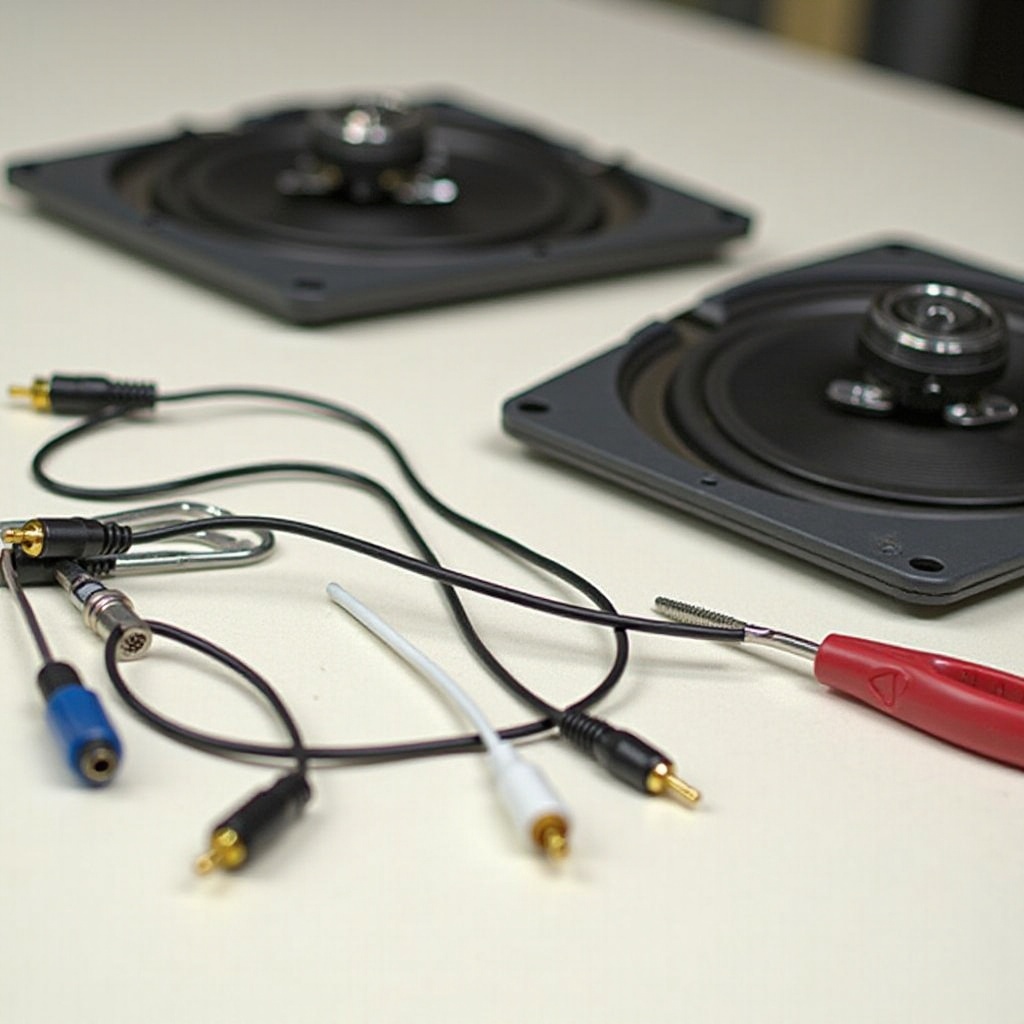 mengubah speaker berkabel ke colokan RCA