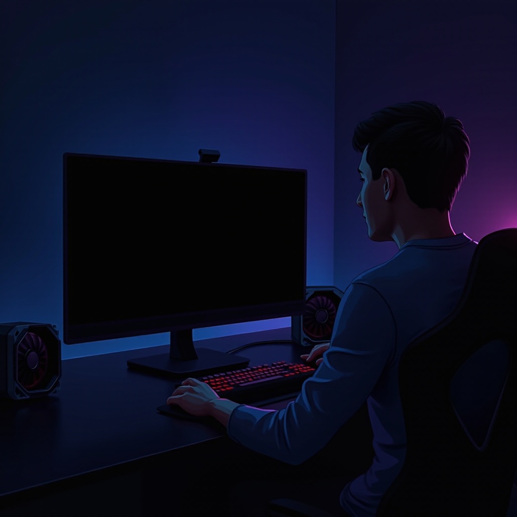scherm wordt zwart met beste gaming-pc