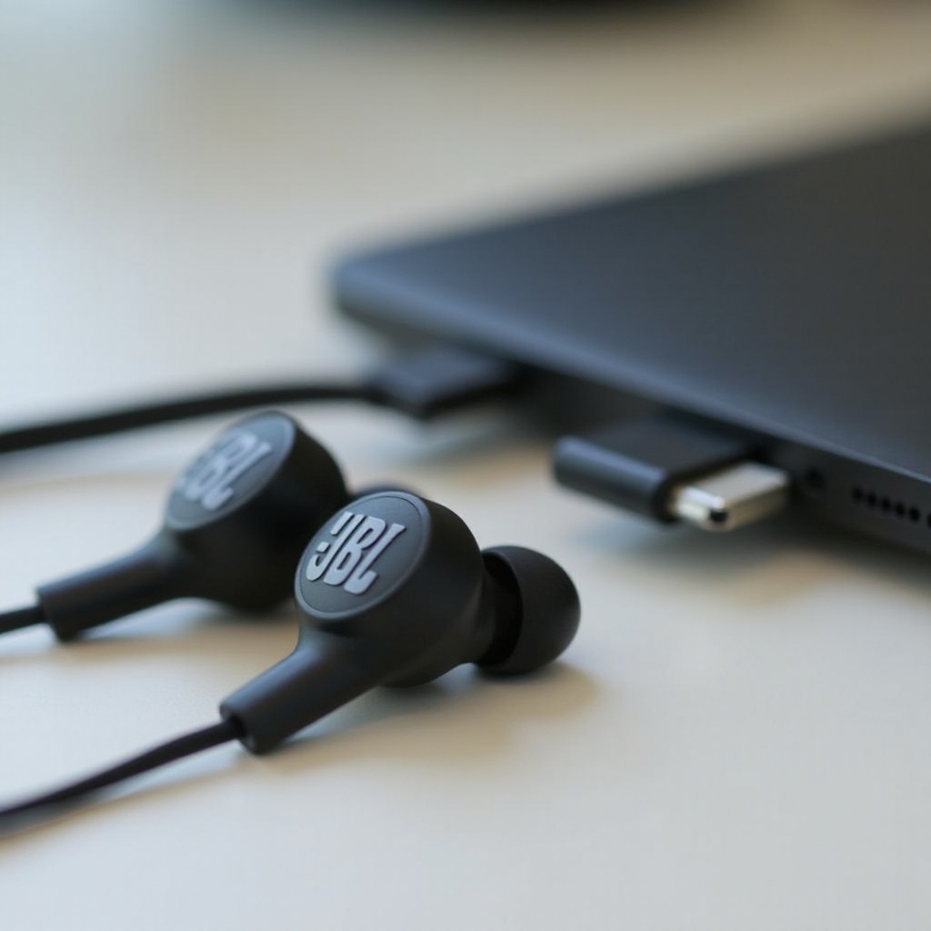 do the jbl earbuds use a usb-c port