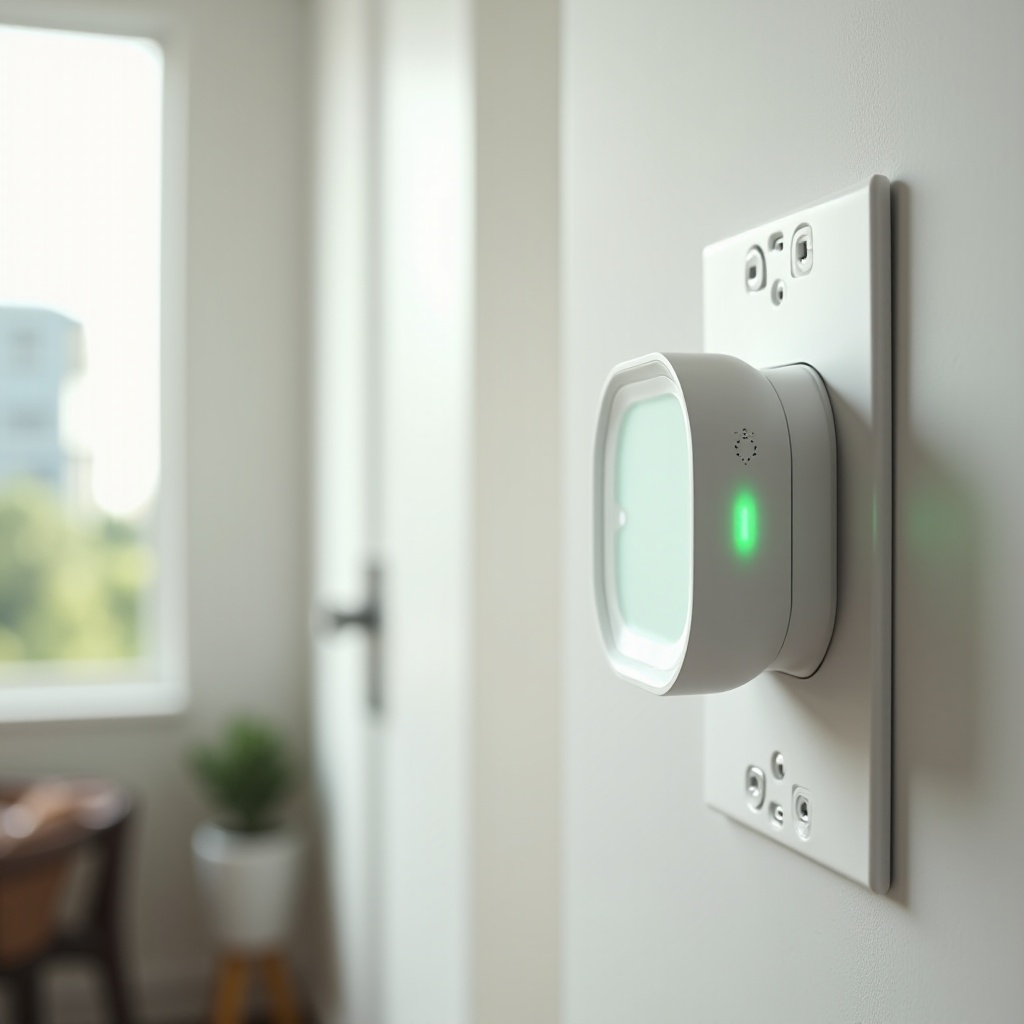 ring chime solid green light