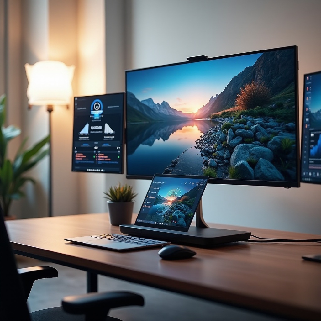 複数のモニター用ラップトップドック