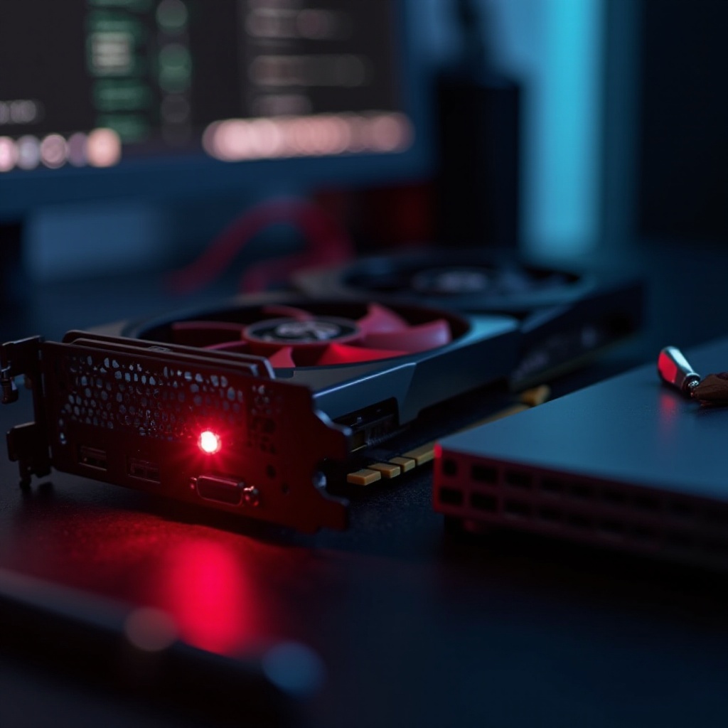 ไฟสีแดงของ ASUS GPU เมื่อปิด