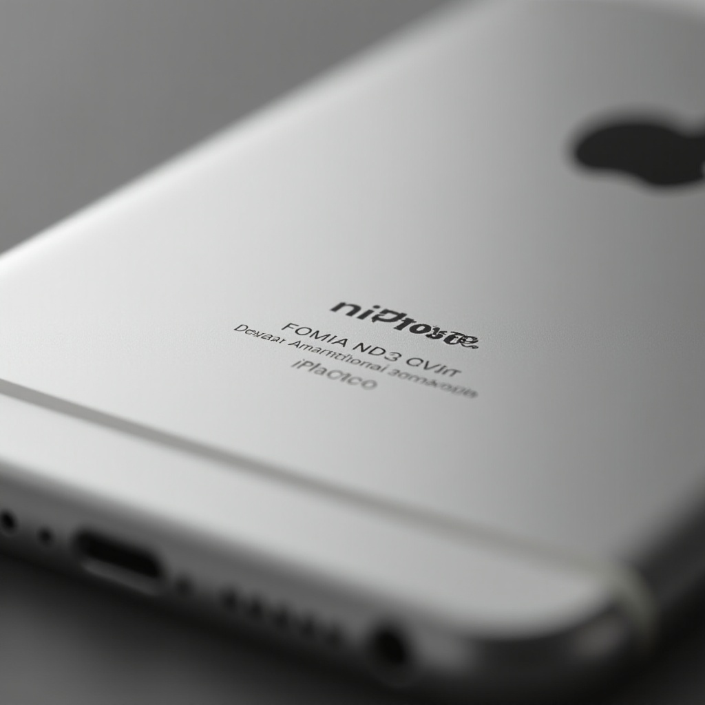 why does my iphone say product on the back