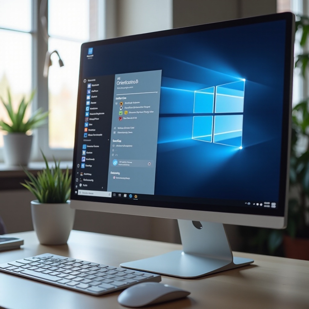 how to change screen orientation in windows