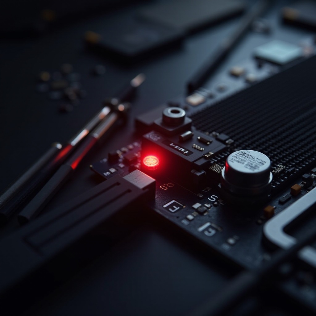czerwona dioda GPU ASUS, gdy wyłączony