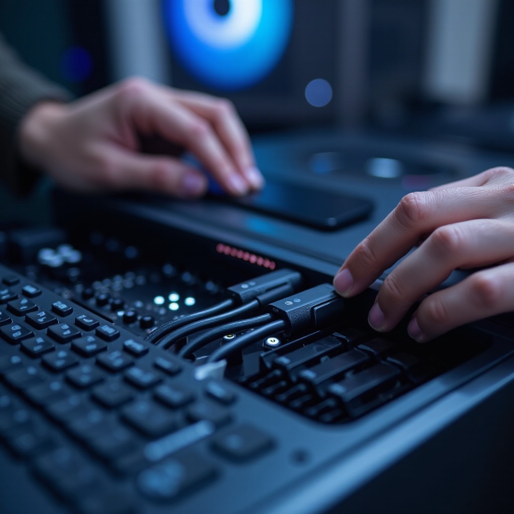 ケーブルの再接続