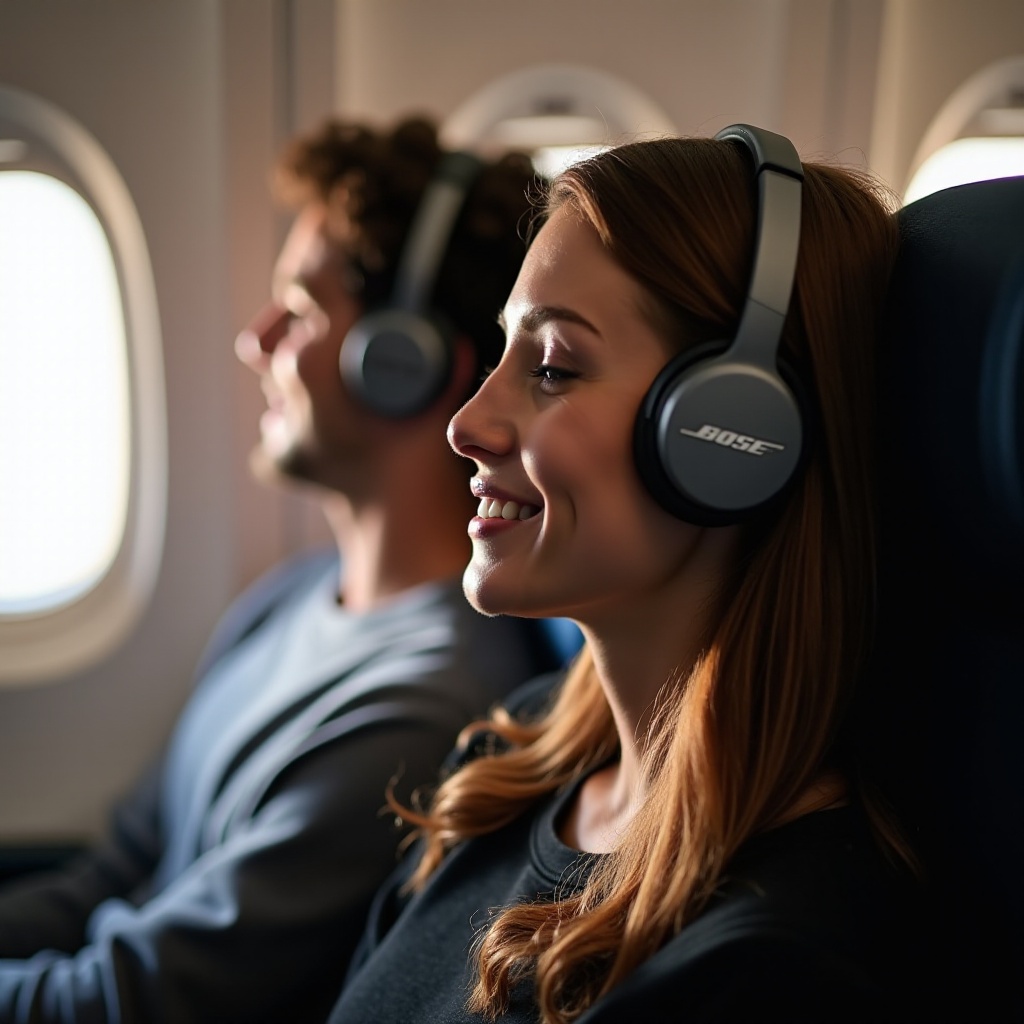 czy mogę używać słuchawek Bose QuietComfort w samolocie
