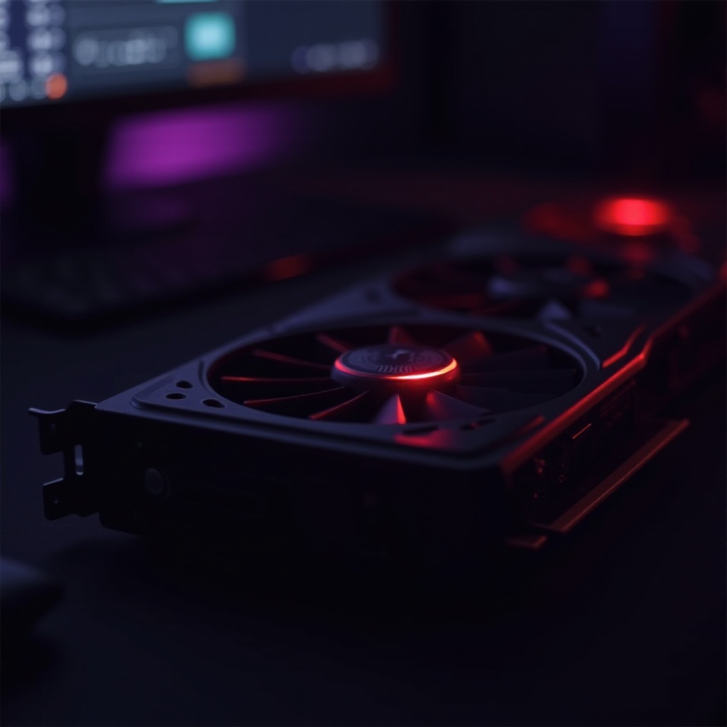 オフのときのASUS GPUの赤いライト