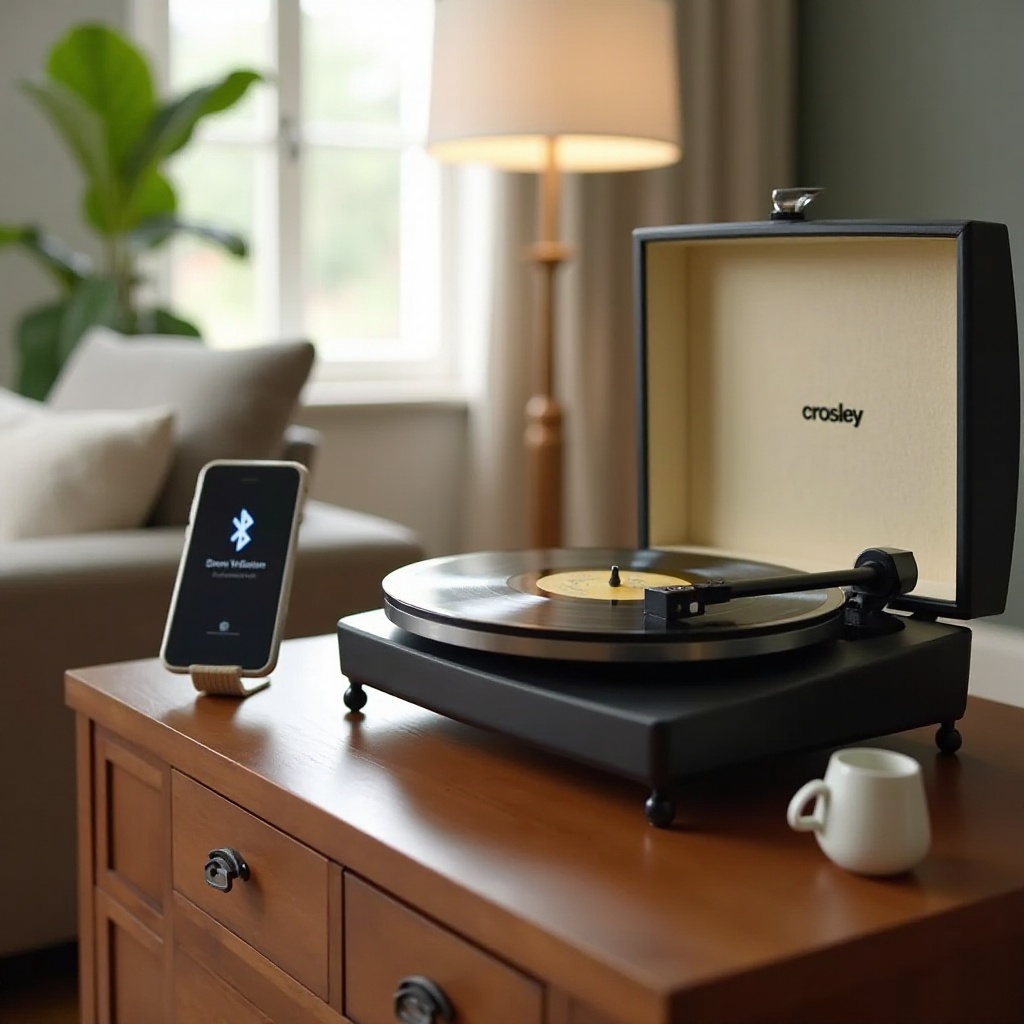 CrosleyのレコードプレーヤーでBluetoothを使う方法