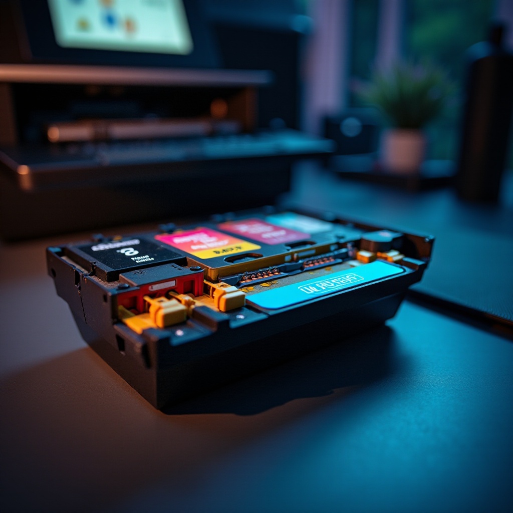 co jest w wkładzie drukarki nyt