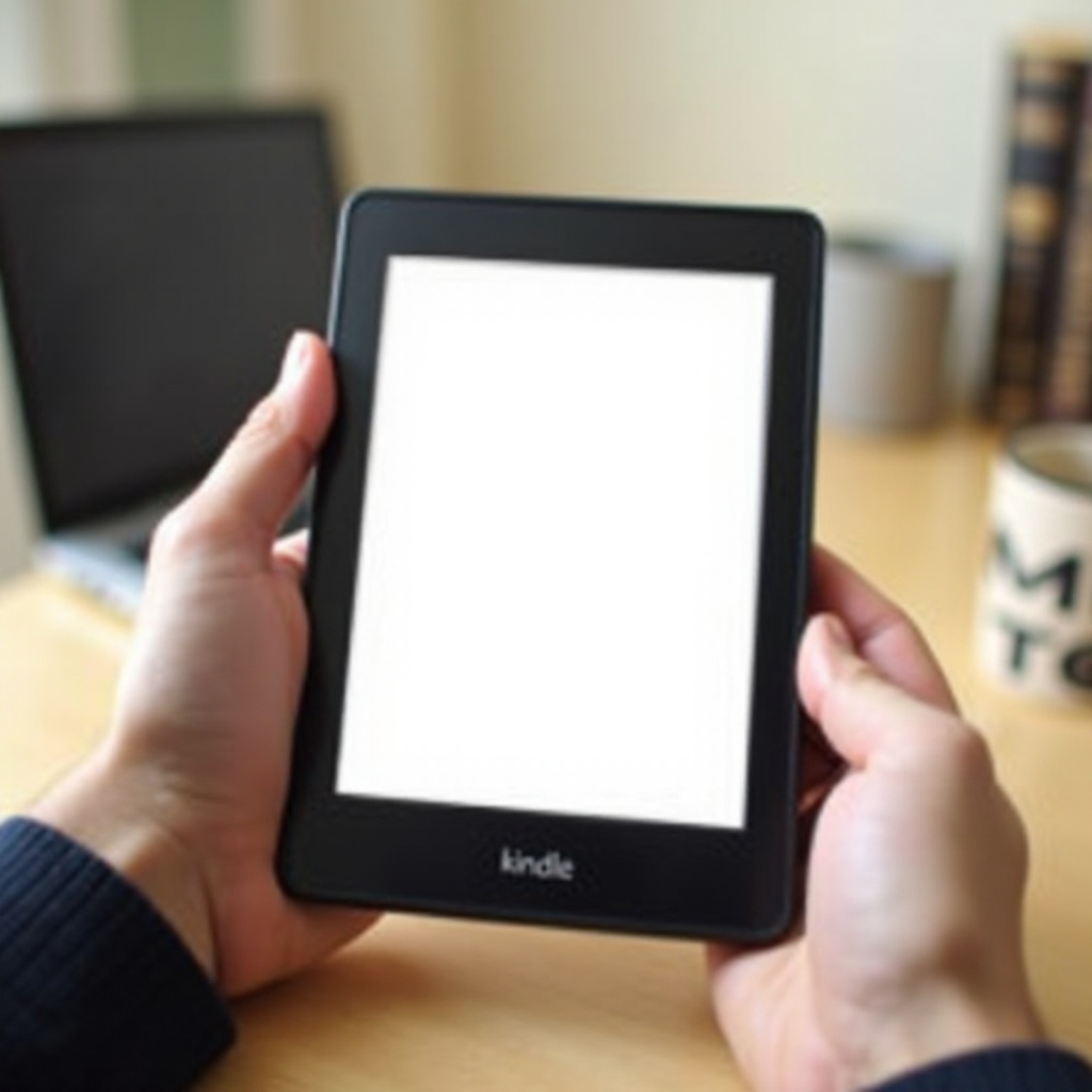 Mengapa layar Kindle saya berwarna putih?