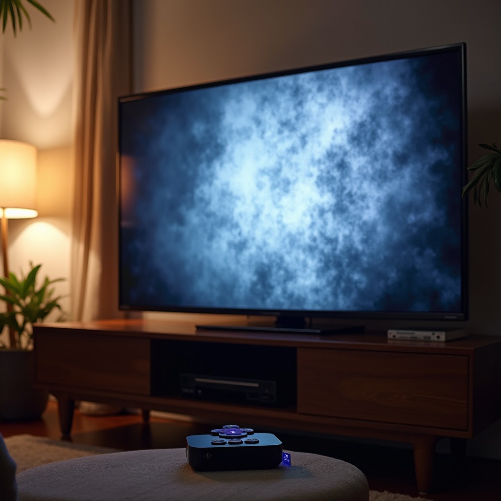 Samsung-televisio Roku-laitteella näyttää HDR:ltä, rakeiselta ja ylivalottuneelta.