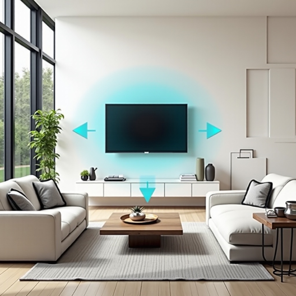 65 inch tv distance from sofa