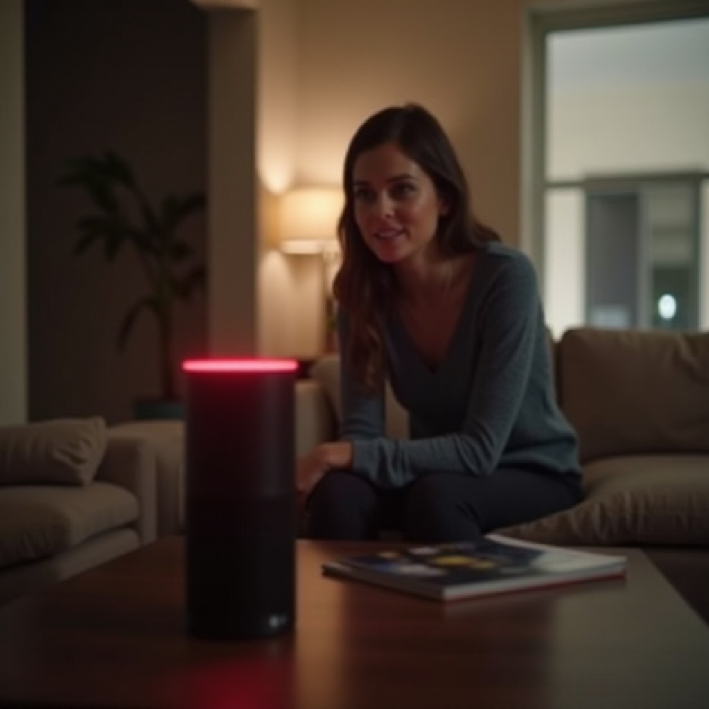 co to znaczy, gdy Alexa jest czerwona