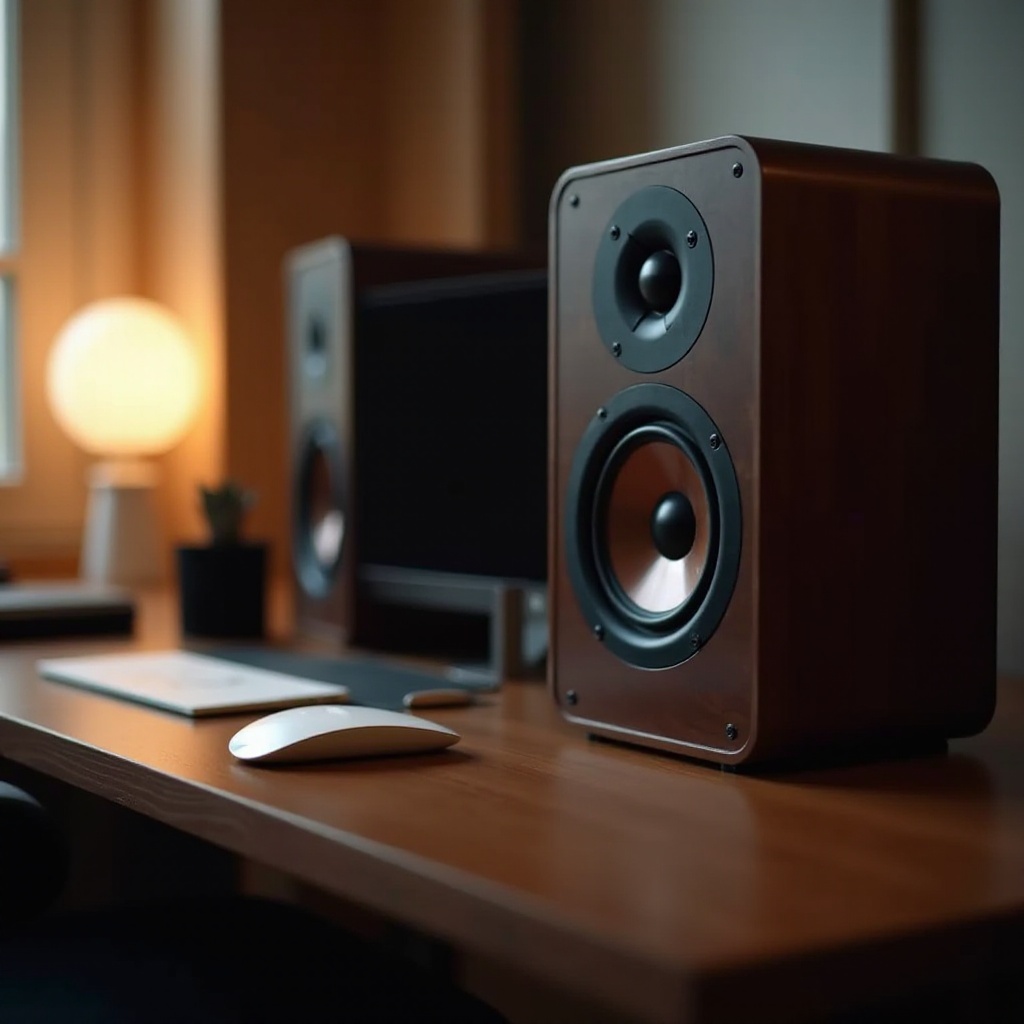 can you put bookshelf speaker on desk