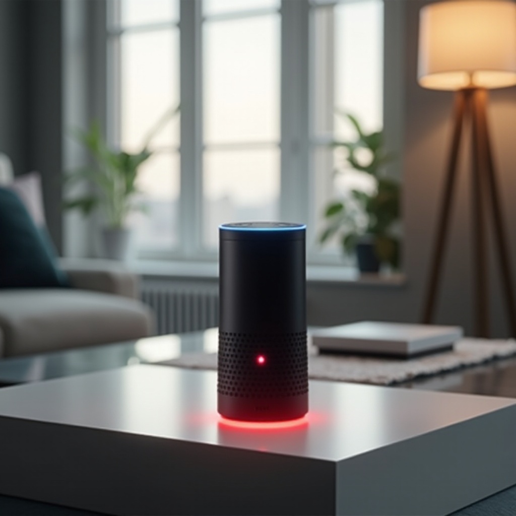 apa artinya ketika Alexa berwarna merah