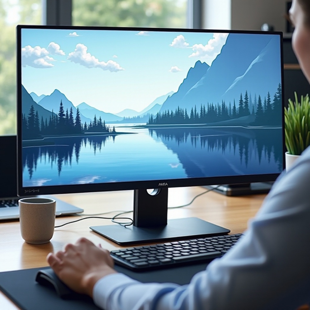 cara mengubah orientasi layar di windows