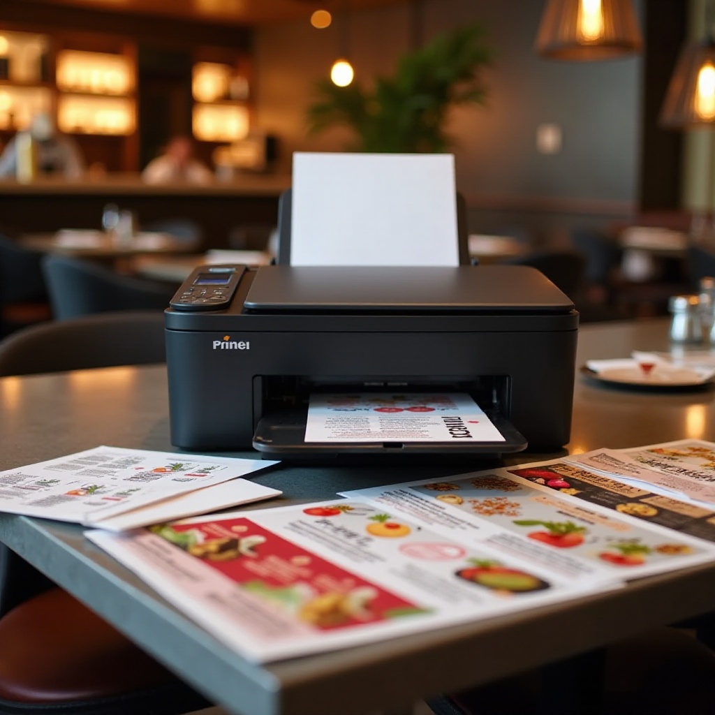 レストランのメニューに最適なプリンター