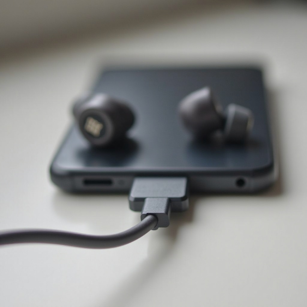 do the jbl earbuds use a usb-c port