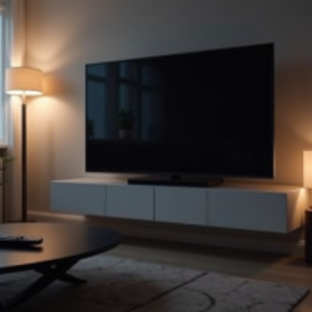 Musta näyttö Sony Braviassa