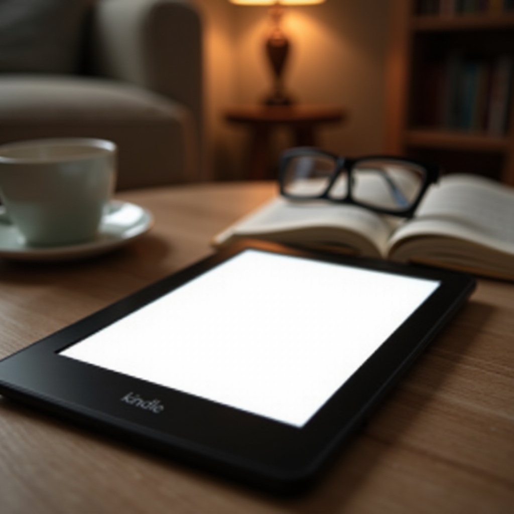 Miksi Kindle-laitteeni näyttö on valkoinen?