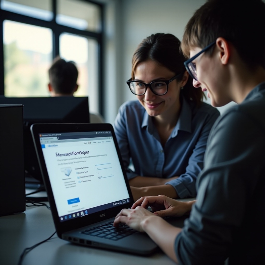 zarządzany chromebook w bezpiecznej przeglądarce testowej nie może się zalogować, brak dostępnej sieci