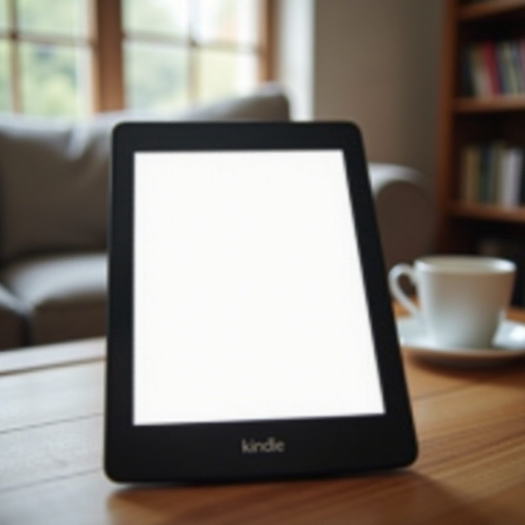 ทำไมหน้าจอ Kindle ของฉันถึงเป็นสีขาว?